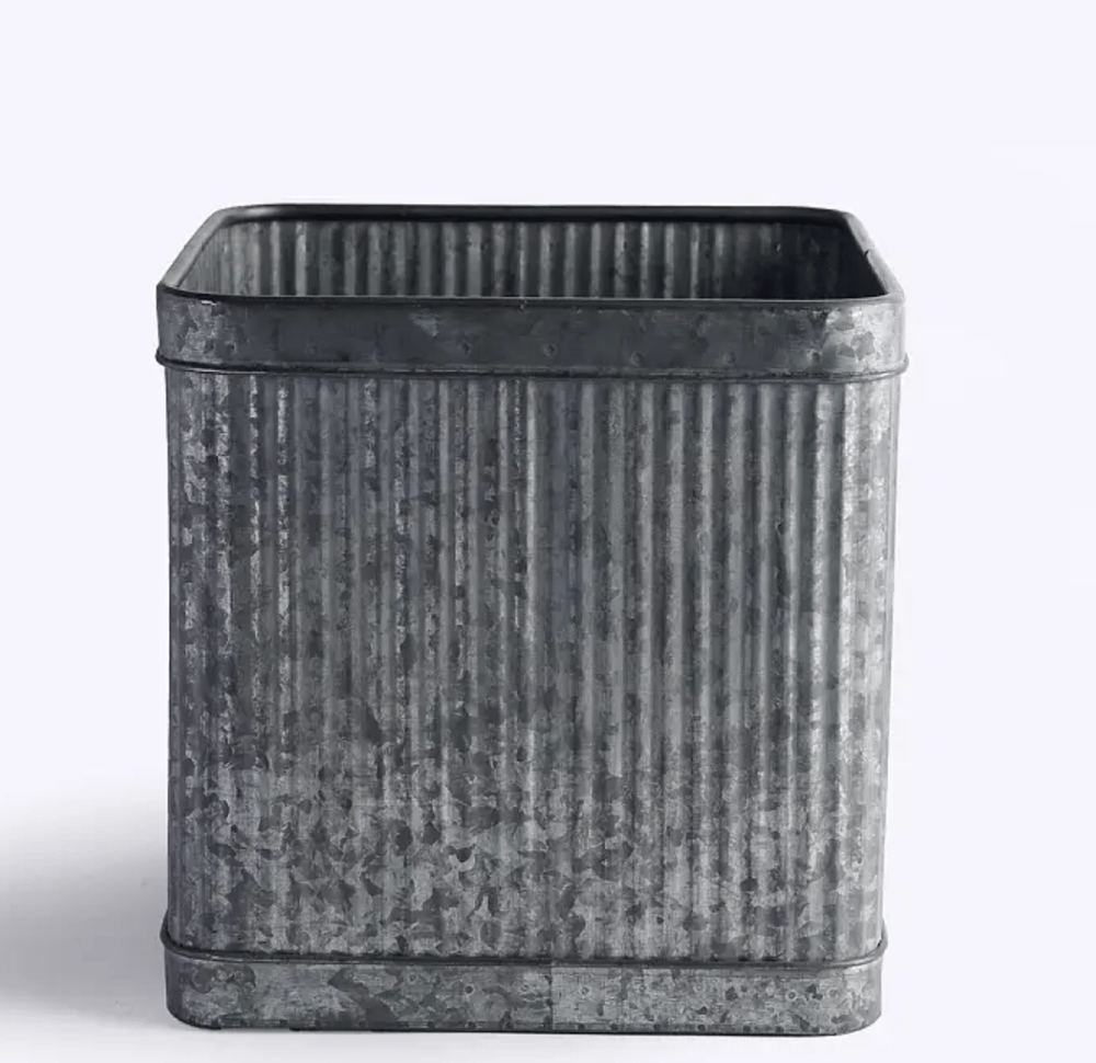 Image of Square Metal Planter