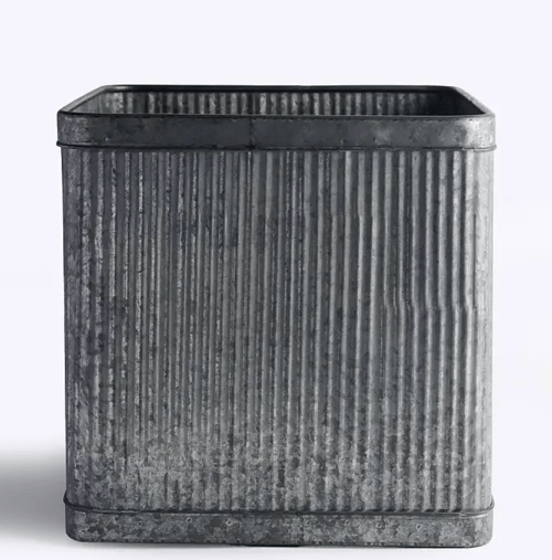 Image of Square Metal Planter