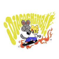 Image 1 of Skater Cat Sticker
