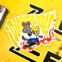 Image 2 of Skater Cat Sticker