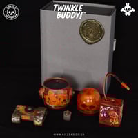 Image 2 of Twinkle Buddy! Brick Red - Original version - Resin art piece with LED