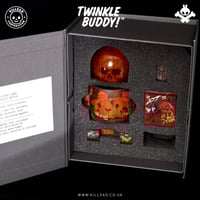 Image 1 of Twinkle Buddy! Brick Red - Original version - Resin art piece with LED