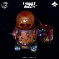 Image 3 of Twinkle Buddy! Brick Red - Original version - Resin art piece with LED