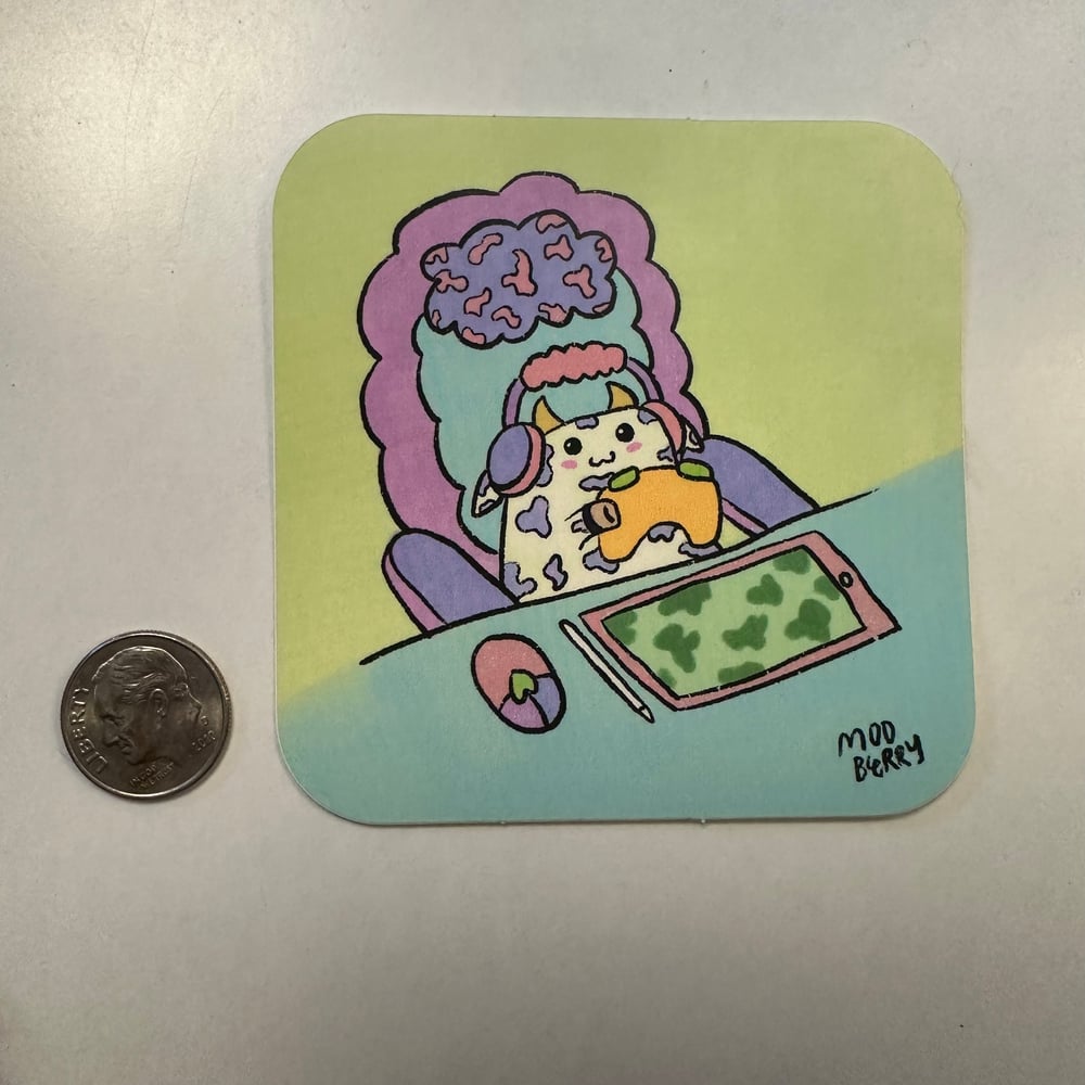 Image of GAMER MOO sticker 