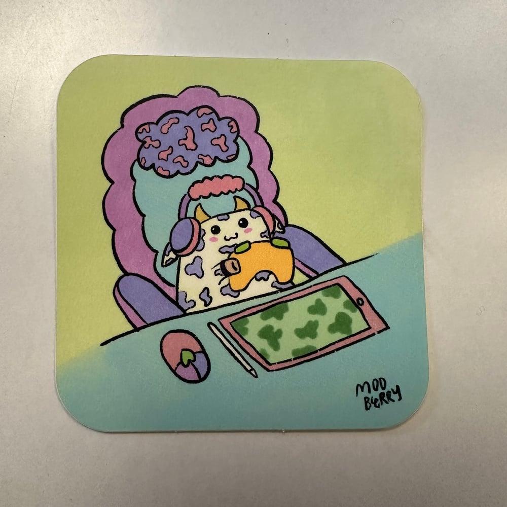 Image of GAMER MOO sticker 