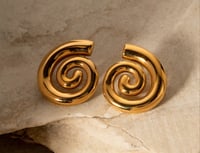 Image 5 of Gold Coil Earrings