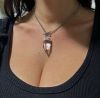 Image 1 of Clear Quartz Icicle Necklace 