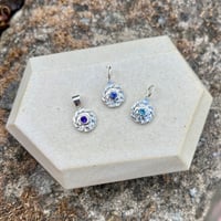 Image 1 of Silver Birthstone Wreath Charm