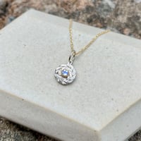 Image 7 of Mixed Metal Birthstone Wreath Charm