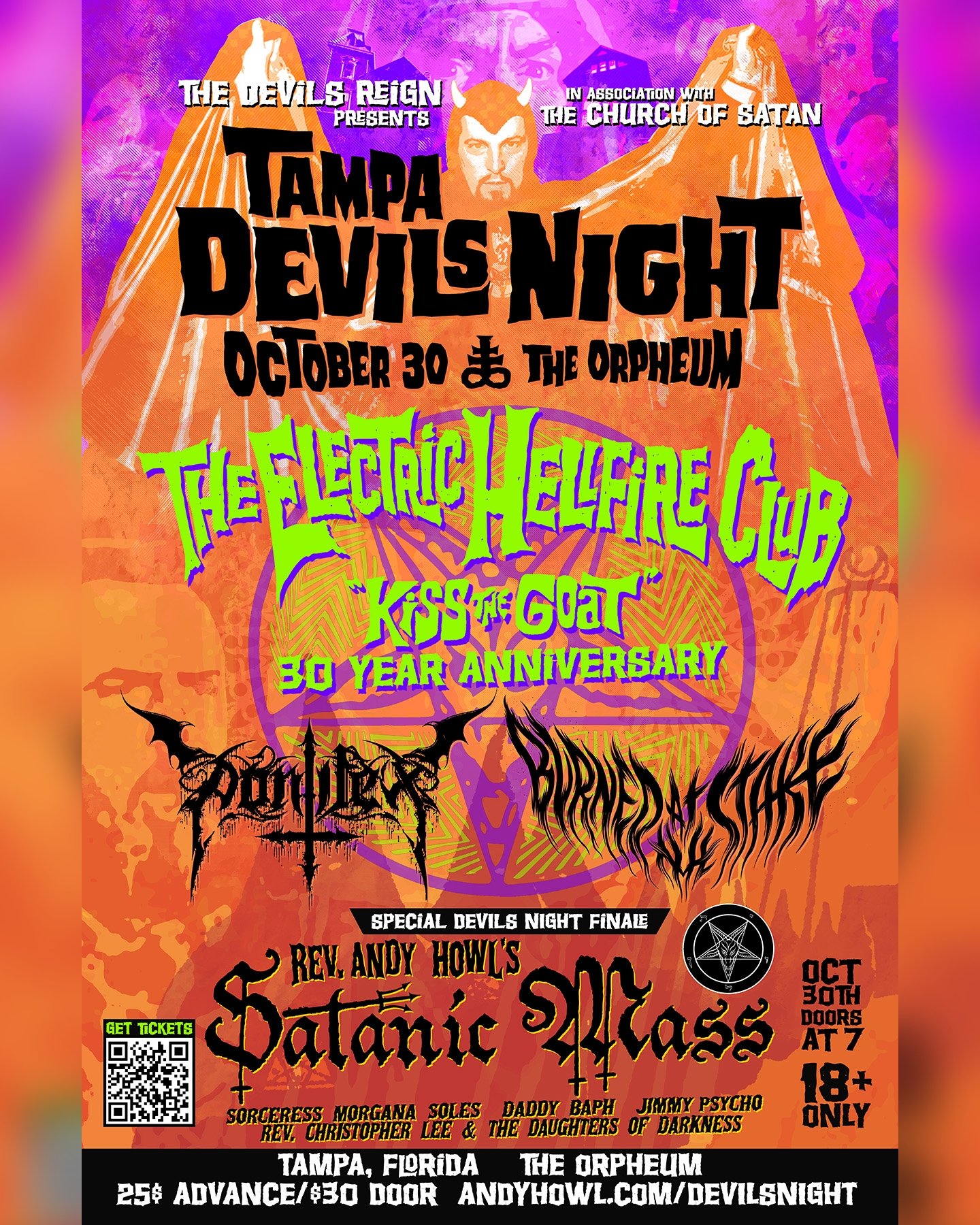 Image of TAMPA DEVILS NIGHT SHOW POSTER 13x19