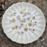 Image 13 of Mixed Metal Birthstone Wreath Charm