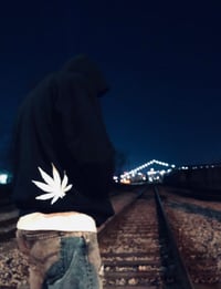 Image 3 of DETROIT MADE ME GROW IT™️ HOODIE BLACK/WHITE