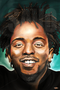 Image 1 of "KENDRICK LAMAR" 24" x 36" • ORIGINAL PAINTING By: SAVO888