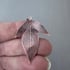 Copper and Sterling Silver Passion Flower Leaf Necklace Image 2