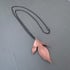 Copper and Sterling Silver Passion Flower Leaf Necklace Image 5
