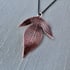 Copper and Sterling Silver Passion Flower Leaf Necklace Image 3