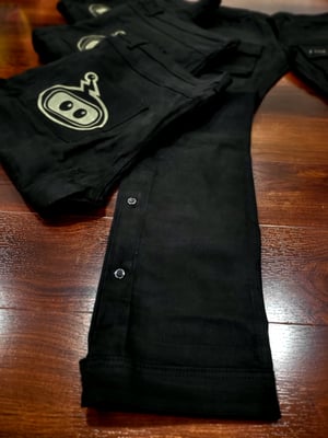 Image of Enzo’s Shed Logo Jeans (BLK)