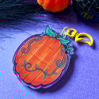 Image 2 of Halloween Tamagotchi, Ghost - Acrylic Shaker Keychain