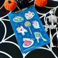 Image 1 of Devious Dining, Spooky Food - Sticker Sheet