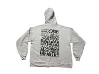 Image 2 of Sade NY black Panther war custom screen print gray/black/white zip up hoodie