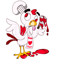 Image 1 of Kiss the chef stickers
