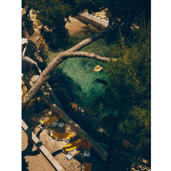 Image of Hotel Bon Sol — Mallorca  Poolside Fine Art Print