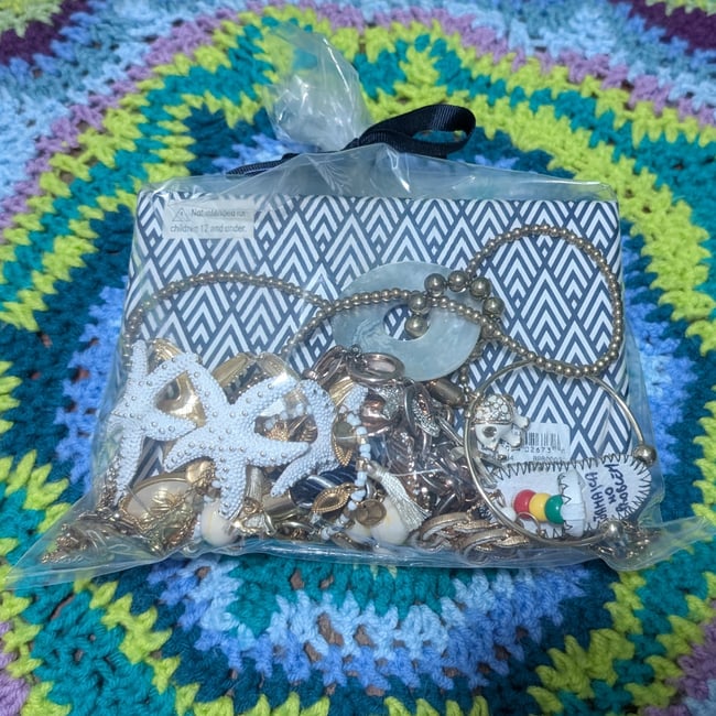 Femme Beachy Nautical Sea Shell Jewelry Mystery Grab Bag #4