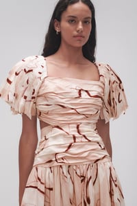 Image 5 of AJE Marianne Ruched Midi Dress. Size 12