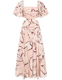 Image 3 of AJE Marianne Ruched Midi Dress. Size 12