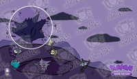 Image 2 of Halloween 2025 Bubble Gengar Cute Pokemon Playmat