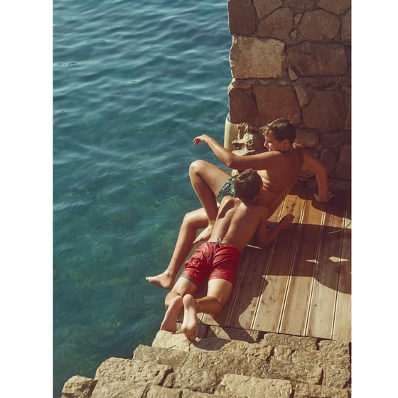 Image of Brothers at Play (Fratelli) — Rapallo Coastal Fine Art Print
