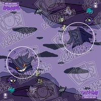 Image 2 of Halloween 2025 Bubble Gengar Pokemon Two Player Playmat
