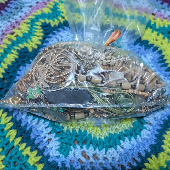 Femme Beachy Nautical Sea Shell Jewelry Mystery Grab Bag #10