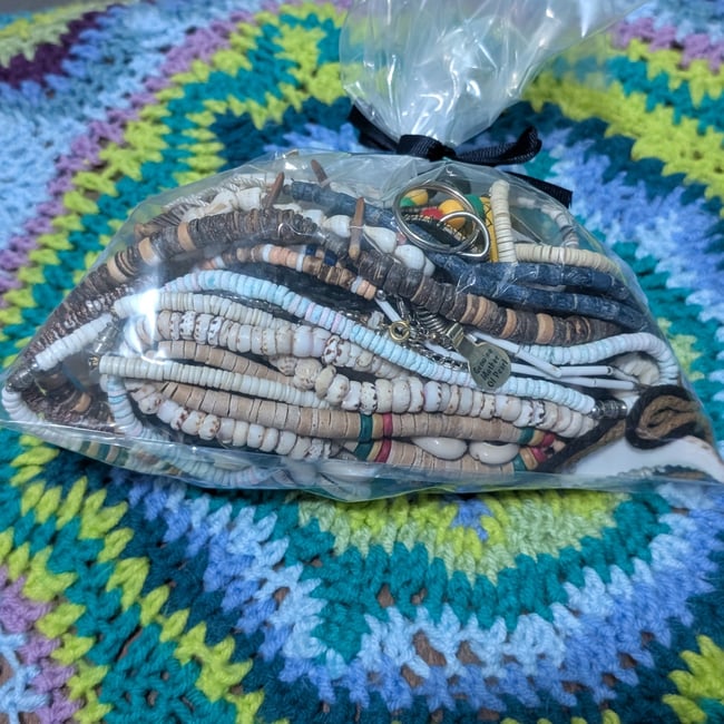 Masc Beachy Nautical Sea Shell Jewelry Mystery Grab Bag #2