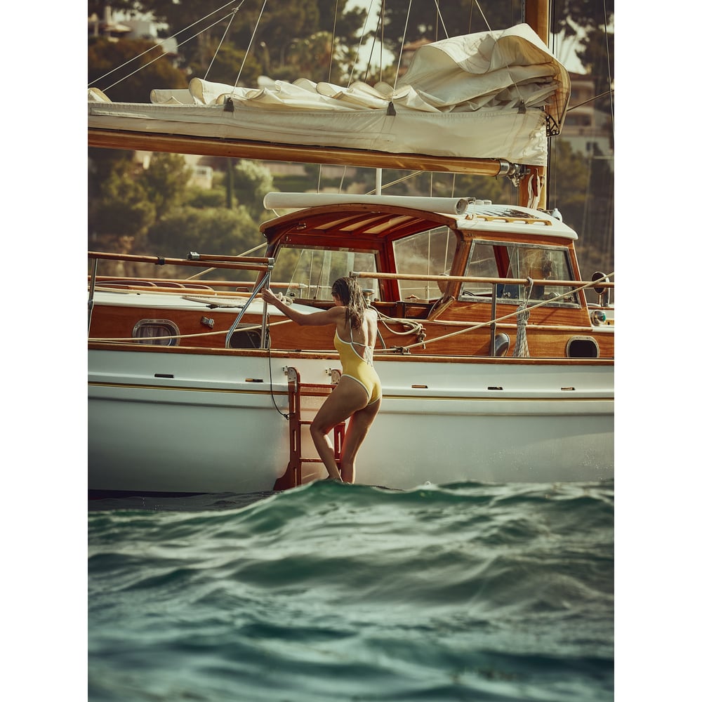 Image of Golden Sea 02 (Mar Dorado 02) — Mallorca Sailing Fine Art Print