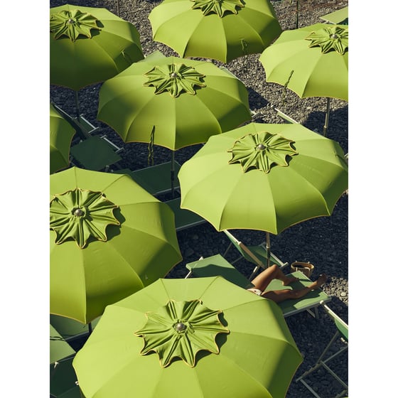 Image of Camogli Umbrellas 01 (Ombrelloni di Camogli 01) — Italian Riviera Beach Fine Art Print