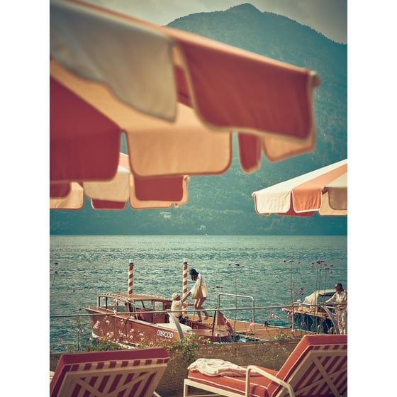 Image of Tremezzo Umbrellas 01 (Ombrelloni Tremezzo 01) — Lake Como Fine Art Print