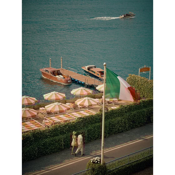 Image of Promenade Tremezzo (Passeggiata Tremezzo) — Lake Como Fine Art Print
