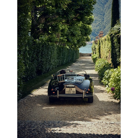 Image of Porsche 1600 (Porsche 1600) — Lake Como Classic Car Fine Art Print