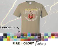 Image 12 of Holy Ghost University - Unisex Crew Neck T Shirt - Custom Apparel|FaithWear