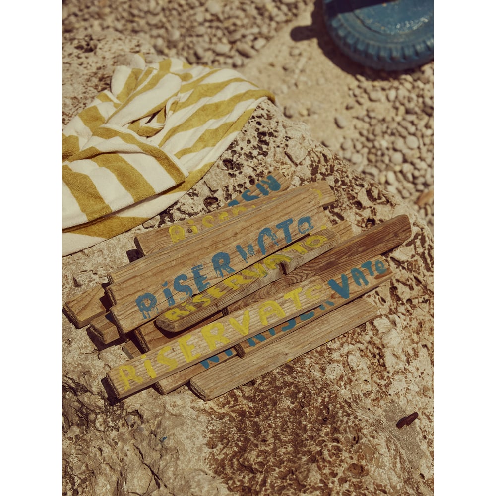 Image of Reserved (Riservato) — Italian Beach Still Life Fine Art Print