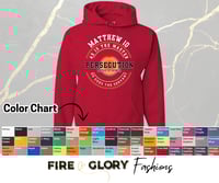 Image 3 of Persecution Badge Of Honor - Unisex Hoodie - Christian FaithWear | Custom Apparel