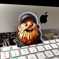 Image 2 of Happy Beard - Papercraft - Sticker