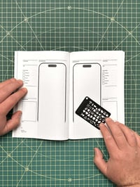 Image 3 of iPhone 16 Mobile Wireframe Sketchbook - Dot Grid (The Mobile Wireframe Series)