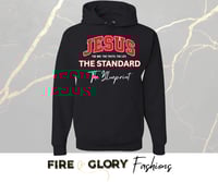 Image 1 of Jesus The Standard & BluePrint - Unisex Hoodie - Christian FaithWear | Custom Apparel