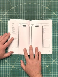 Image 3 of iPhone 16 Mobile Wireframe Sketchbook - Blank Pages (The Mobile Wireframe Series)