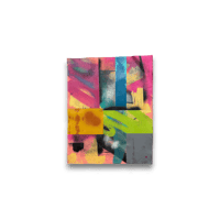 Phase 2 – Original Abstract Painting Unstretched Canvas 16 x 19.5 