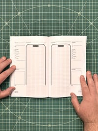 Image 3 of iPhone 16 Mobile Wireframe Sketchbook - Columns/Rows (The Mobile Wireframe Series)