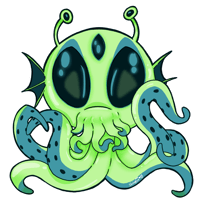 Image 1 of Small Alien sticker 