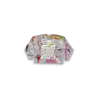 Image 2 of Abstract Art hand painted Mezaneen Originals® gray vintage sweatshirt 